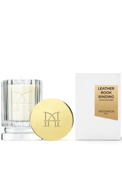 Leather bookbinding candela profumata